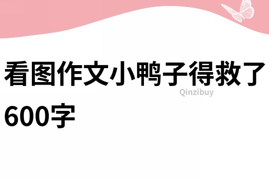 看圖作文：小鴨子得救了600字