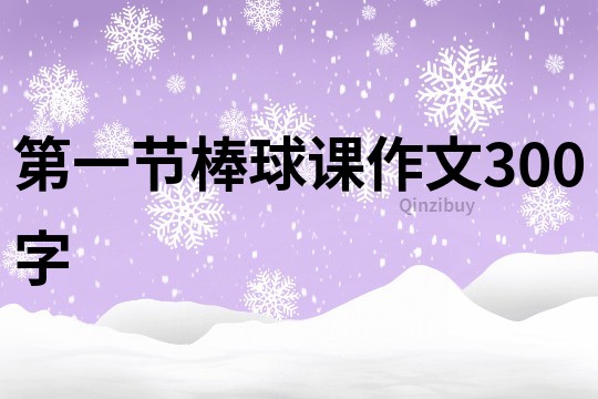 第一節棒球課作文300字