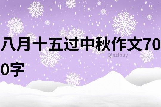 八月十五過中秋作文700字