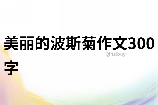 美麗的波斯菊作文300字