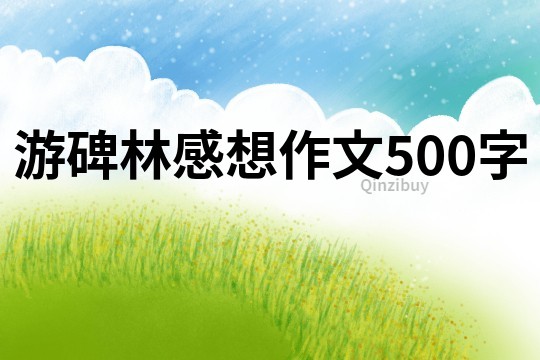 游碑林感想作文500字