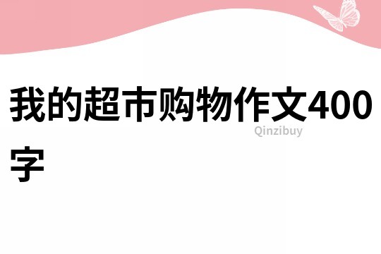 我的超市購物作文400字
