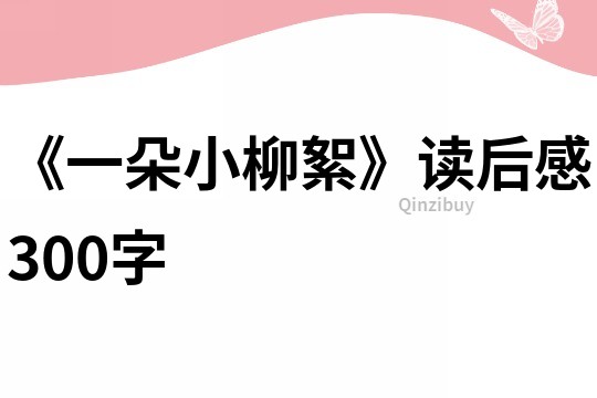 《一朵小柳絮》讀后感300字