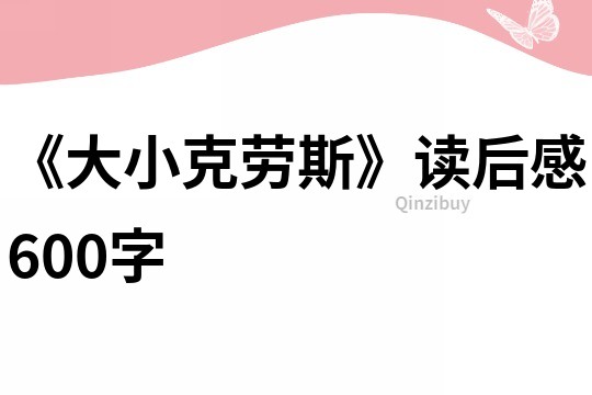 《大小克勞斯》讀后感600字