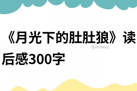 《月光下的肚肚狼》讀后感300字