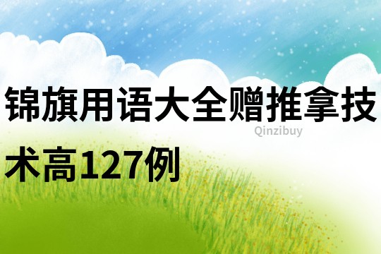 錦旗用語大全贈推拿技術(shù)高127例