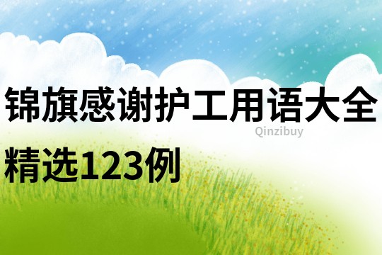 錦旗感謝護工用語大全精選123例