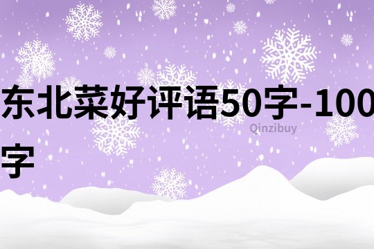 東北菜好評語50字-100字
