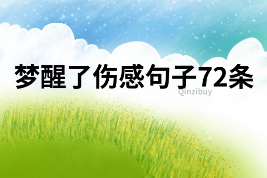 夢醒了傷感句子72條