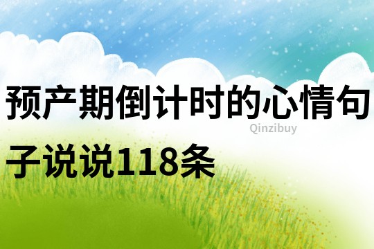 預產期倒計時的心情句子說說118條
