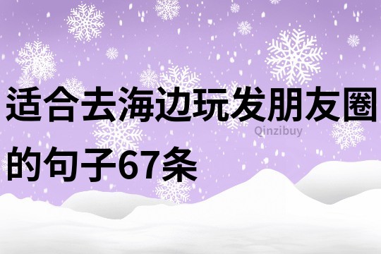 適合去海邊玩發朋友圈的句子67條