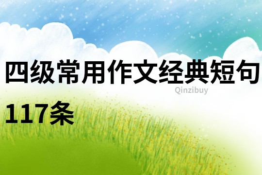 四級常用作文經典短句117條