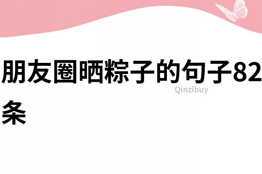 朋友圈曬粽子的句子82條