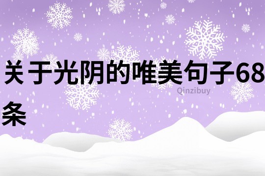 關(guān)于光陰的唯美句子68條