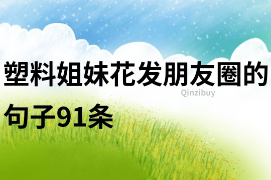 塑料姐妹花發(fā)朋友圈的句子91條