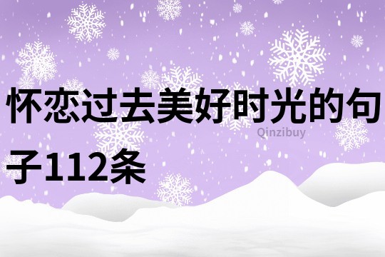 懷戀過去美好時(shí)光的句子112條