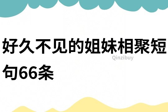 好久不見的姐妹相聚短句66條