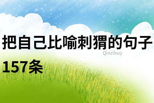 把自己比喻刺猬的句子157條