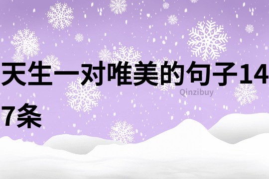 天生一對唯美的句子147條