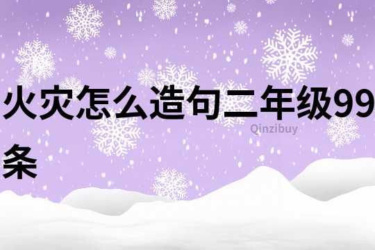 火災怎么造句二年級99條