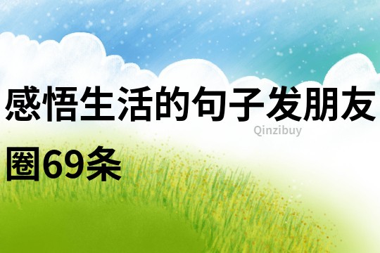感悟生活的句子發朋友圈69條