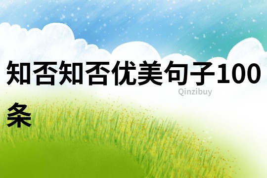 知否知否優(yōu)美句子100條