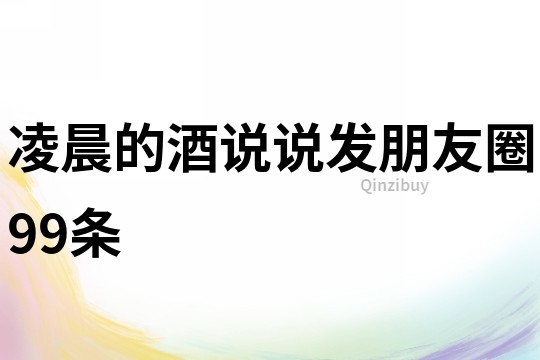 凌晨的酒說說發(fā)朋友圈99條
