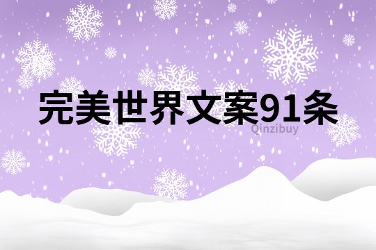 完美世界文案91條