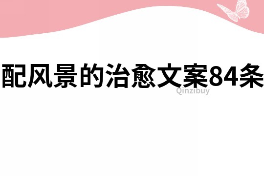 配風景的治愈文案84條