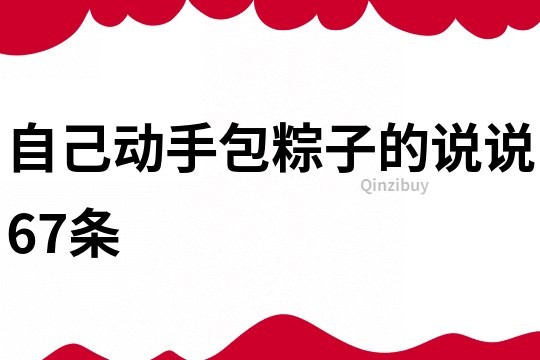 自己動手包粽子的說說67條