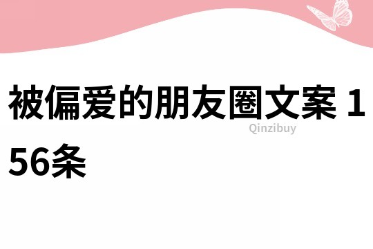 被偏愛的朋友圈文案	156條