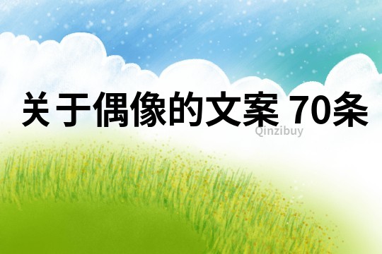 關于偶像的文案	70條