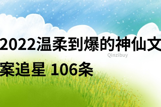 2022溫柔到爆的神仙文案追星	106條