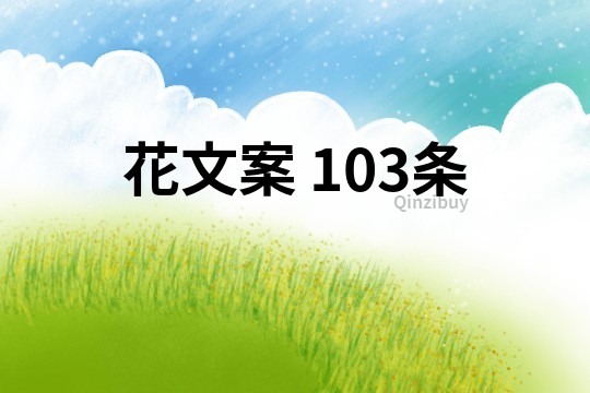 花文案	103條
