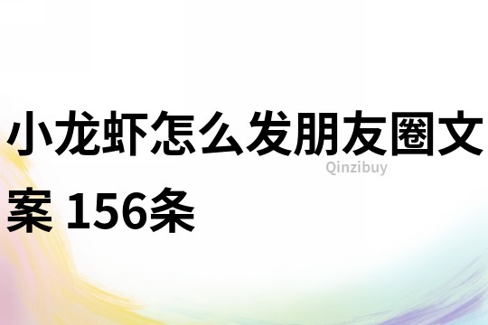 小龍蝦怎么發朋友圈文案	156條