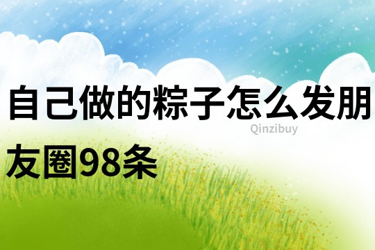 自己做的粽子怎么發朋友圈98條