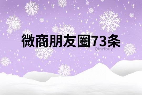 微商朋友圈73條