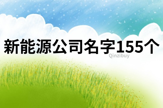 新能源公司名字155個