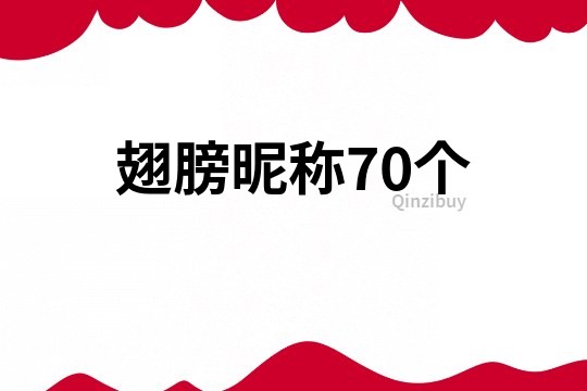 翅膀昵稱70個