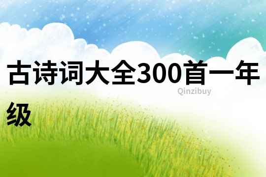 古詩詞大全300首一年級