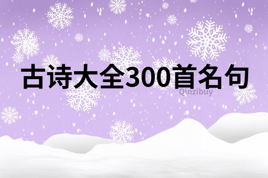 古詩大全300首名句