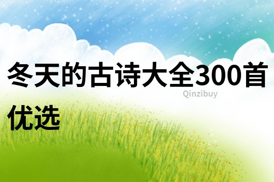 冬天的古詩大全300首優選