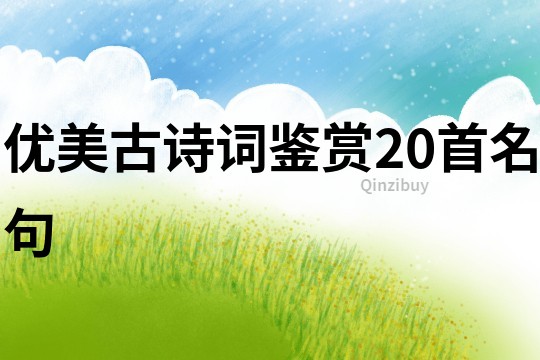 優(yōu)美古詩(shī)詞鑒賞20首名句