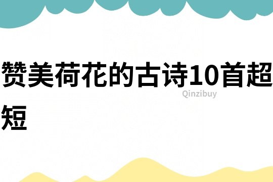 贊美荷花的古詩10首超短