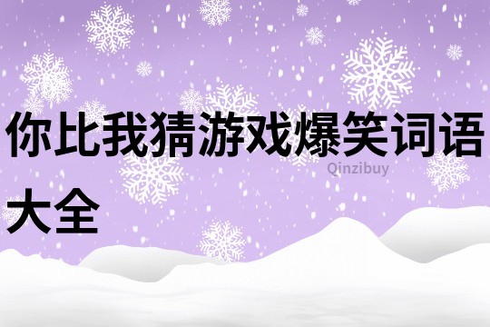 你比我猜游戲爆笑詞語大全