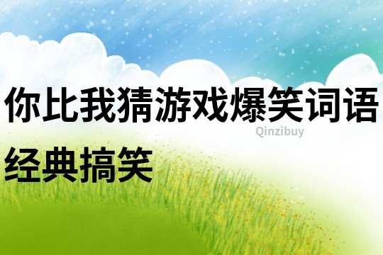 你比我猜游戲爆笑詞語經典搞笑