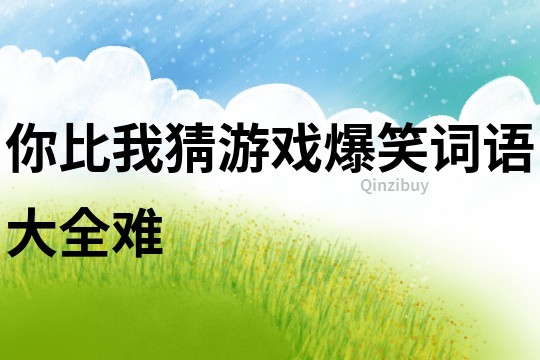 你比我猜游戲爆笑詞語大全難