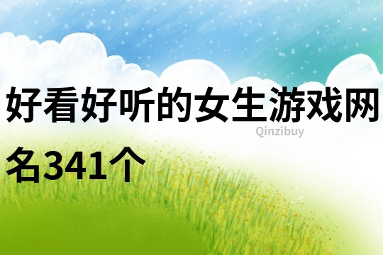 好看好聽的女生游戲網名341個