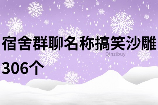 宿舍群聊名稱搞笑沙雕306個