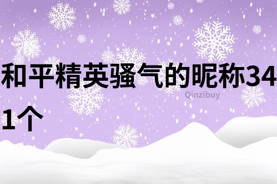 和平精英騷氣的昵稱341個